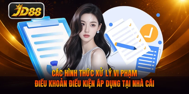 Các hình thức xử lý vi phạm điều khoản điều kiện áp dụng tại nhà cái